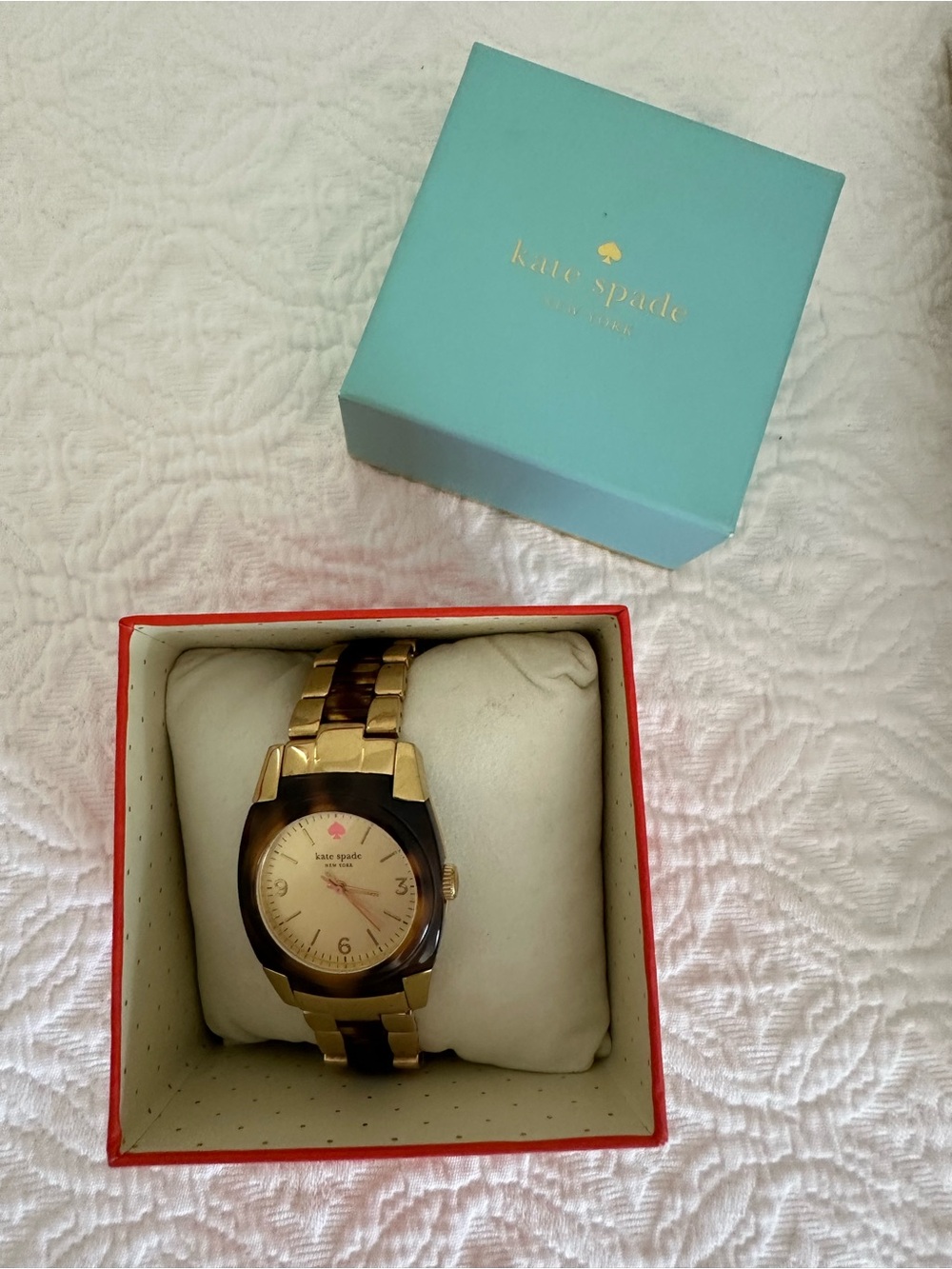 kate spade Gold and Tortoise Women's Bracelet Watch